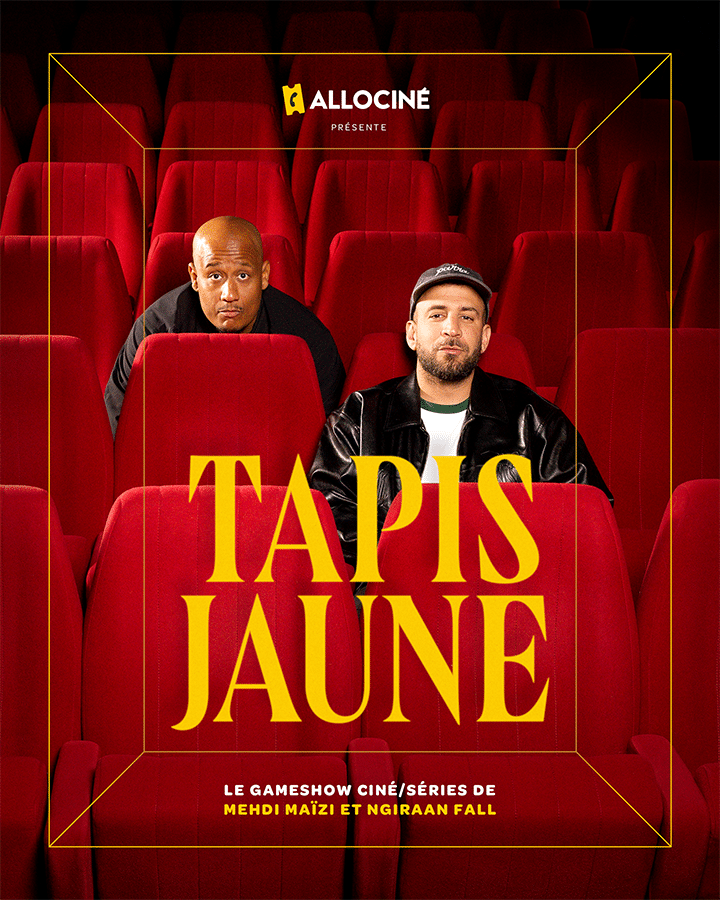 Allociné lance Tapis Jaune, le nouveau jeu ciné événement en live sur Twitch