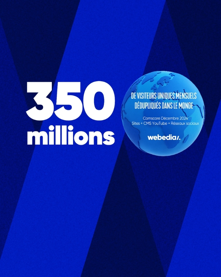 WEBEDIA INAUGURE LA MESURE “SOCIAL INCREMENTAL” DE COMSCORE, AVEC 350 MILLIONS DE VISITEURS UNIQUES MENSUELS SUR SES CONTENUS MEDIA DANS LE MONDE